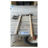 SPLITTING MAUL, DOUBLE BLADE AXE, SLEDGE HEAD