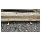 6 INCH WHITE CEDAR POSTS, 8 FEET LONG