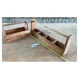 2 WOOD TOOL CADDIES