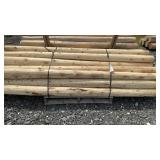 5 INCH WHITE CEDAR POSTS, 8 FEET LONG