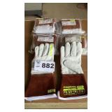 5 PAIR LEATHER HEAT GLOVES