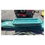 PLASTIC SLIDE, 7 FEET LONG, 3 PLASTIC STEPS, 4