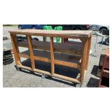 WOOD WORK TABLE, 29 INCH WIDE, 7 FEET LONG, 48