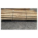 4 INCH WHITE CEDAR POSTS, 8 FEET LONG