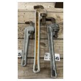 ASSORTED CRESCENT WRENCHES