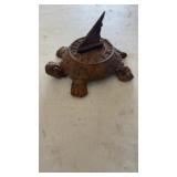 CAST IRON TURTLE SUNDIAL