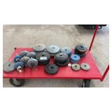DUMBELL WEIGHTS, cart not included