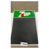 ALUMINUM 7-UP SIGN 18 x 26