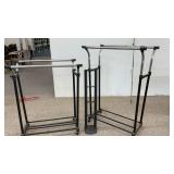 2 DRYING RACKS, CD TOWER