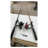 2 OPEN FACE ROD AND REEL