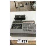 GE RADIO, AM/FM, CASSETTE,  LENOXX RADIO