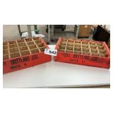 2 EXCEL WOOD SODA CRATES