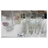 PLASTIC BEER NUTS MUGS, MONTEREY COAL PITCHERS