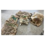 BURLAP BAG FULL OF BURLAP BAGS