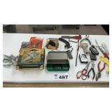 FISHING ITEMS, SCALES, SKINNERS, KNIFE