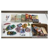 BOY SCOUT, CUB SCOUT BOOKS AND PATCHES