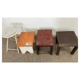 4 SMALL BENCH/TABLES