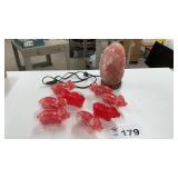 ROCK LIGHT, PLASTIC PIG BANKS
