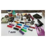 BIC LIGHTERS, TEA LIGHTS, SOFT AIR PELLETS, OTHER