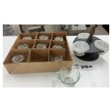 CONDIMENT TRAY, PUNCH BOWL CUPS