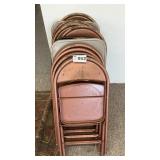 STACK OF FOLDING CHAIRS