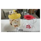 COOKIE JAR, POPCORN POPPER