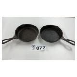 2  WAGNER 6 INCH CAST IRON SKILLETS