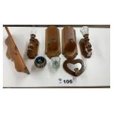 CANDLE HOLDERS, SHELF,
