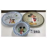 PLASTIC MICKEY MOUSE PLATES