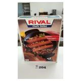 RIVAL 10 INCH ELECTRIC SKILLET, UNOPENED BOX