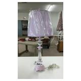 LAVENDER TABLE LAMP, 26 TALL