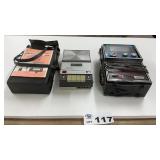 WEATHER BROADCAST RADIO, CASSETTE RECORDER