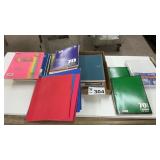 OFFICE SUPPIES, NOTE PADS, PAPER, FOLDERS,