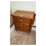 WOOD NIGHTSTAND W READING RACK 28 inch high