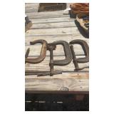3 LARGE C CLAMPS