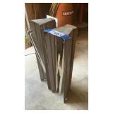 2 METAL FOLDING SAWHORSES