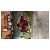 FARMALL FLEECE THROW BLANKET ON FRAME