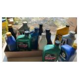 12 QUARTS OILS, MOST FULL