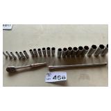 SNAP-ON 3/8 DRIVE DEEP SOCKETS, #5 THRU 26