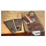 WRENCH HOLDERS, LIGHTS, DUCT TAPE,