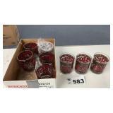 8 HAPPY HOLIDAYS GLASSES