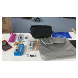TRAVEL BAGS, SEWING KIT, LUGGAGE SCALE AND LOCKS