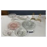 GLASSWARE, PLARE HOLDERS