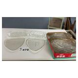 aGLASS DINNER TRAYS