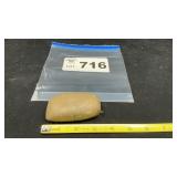PREHISTORIC SMOOTHED, ROUNDED STONE ARTIFACT,