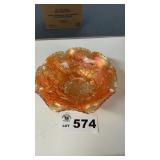 CARNIVAL GLASS, OPEN ROSE