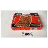 BLACK AND DECKER DRILL BIT, DRIVER SET, NIB