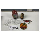 DECOR, GLASS EGGS