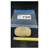 3/4 GROOVED STONE AXE HEAD, HAMMERSTONE