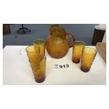 ANCHOR HOCKING LIDO MILANO HONEY GOLD BALL